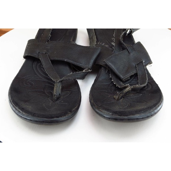 Born concept Sz 9 M Black Strappy Synthetic Women Sandals - Picture 2 of 7